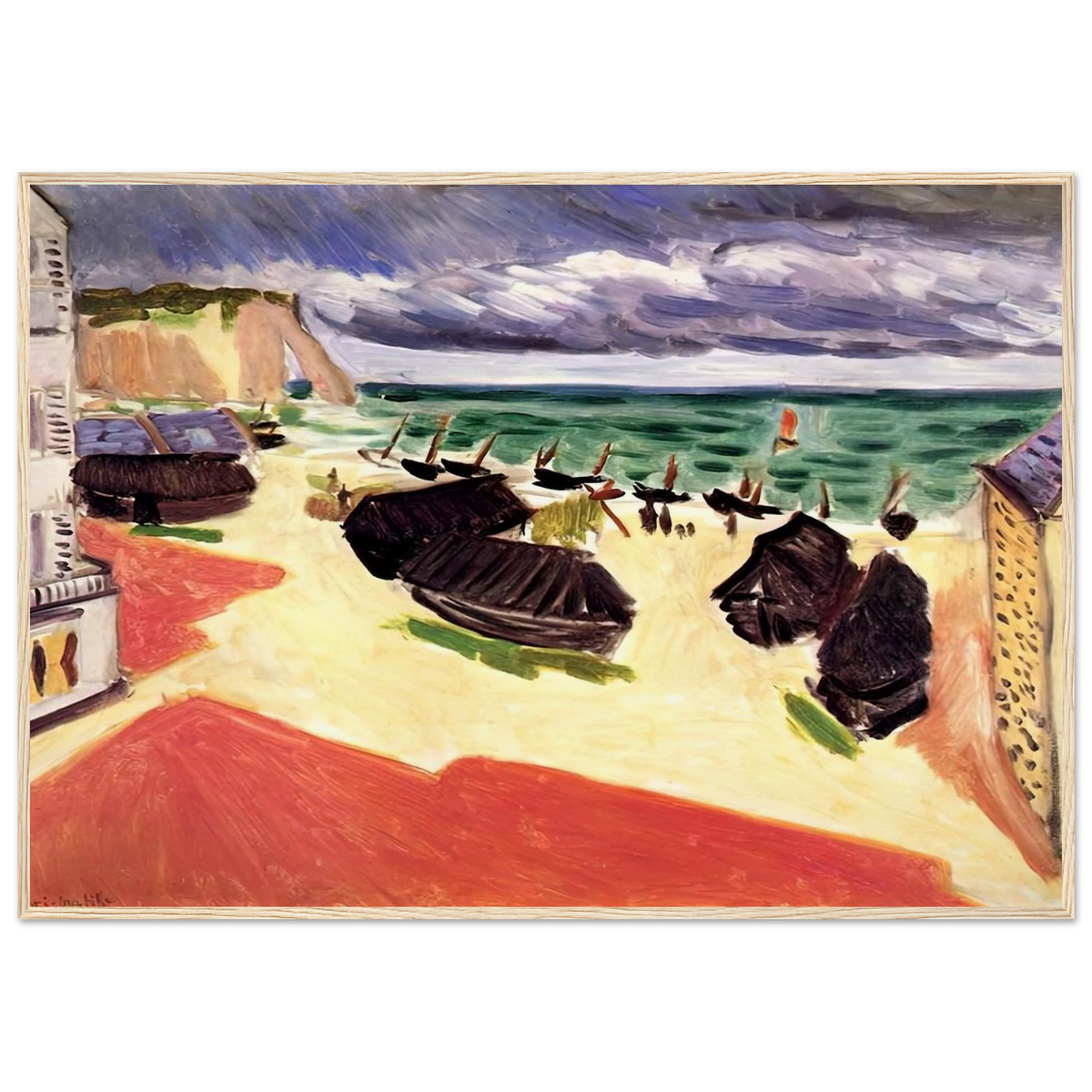 FISHING BOATS IN WINTER ETRETAT 1921 Framed Poster | Henri Matisse Framed Prints Wall Art | Henri Matisse Print