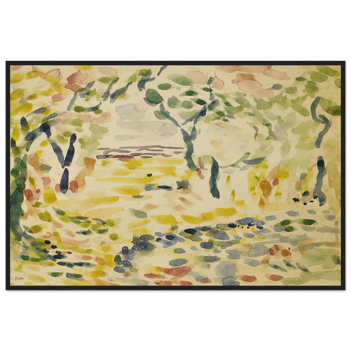 ETUDE POUR LE BONHEUR DE VIVRE 1905 Framed Poster | Henri Matisse Framed Prints Wall Art | Henri Matisse Print