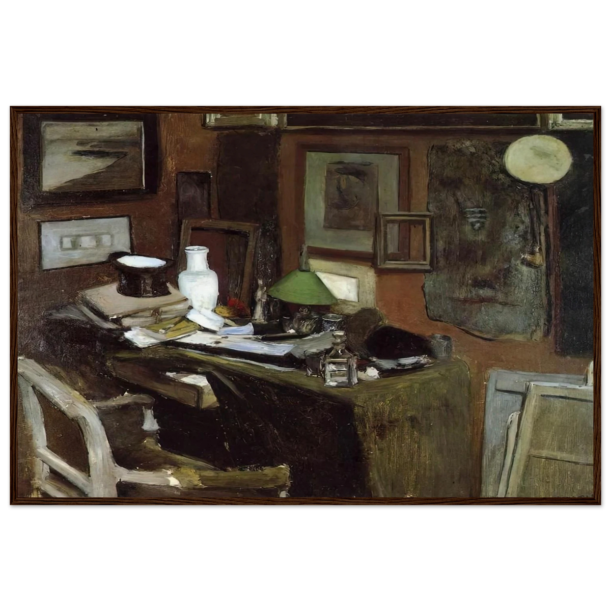 INTERIOR WITH A TOP HAT 1896 Framed Poster | Henri Matisse Framed Prints Wall Art | Henri Matisse Print