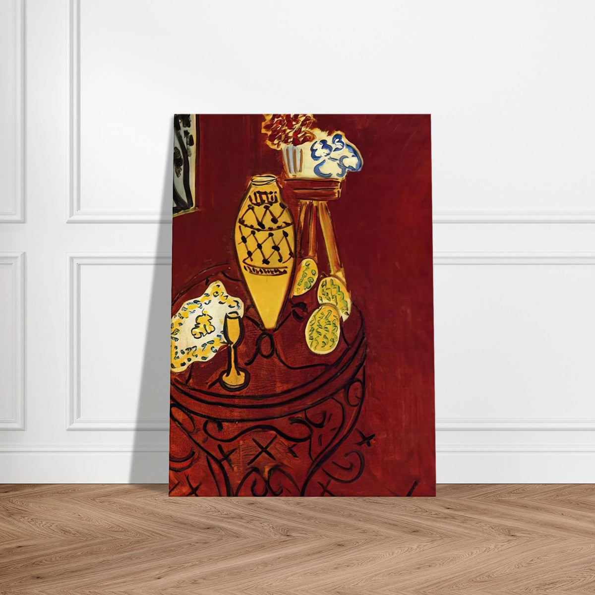 INTERIOR IN VENETIAN RED 1946 Canvas | Henri Matisse Canvas | Henri Matisse Print