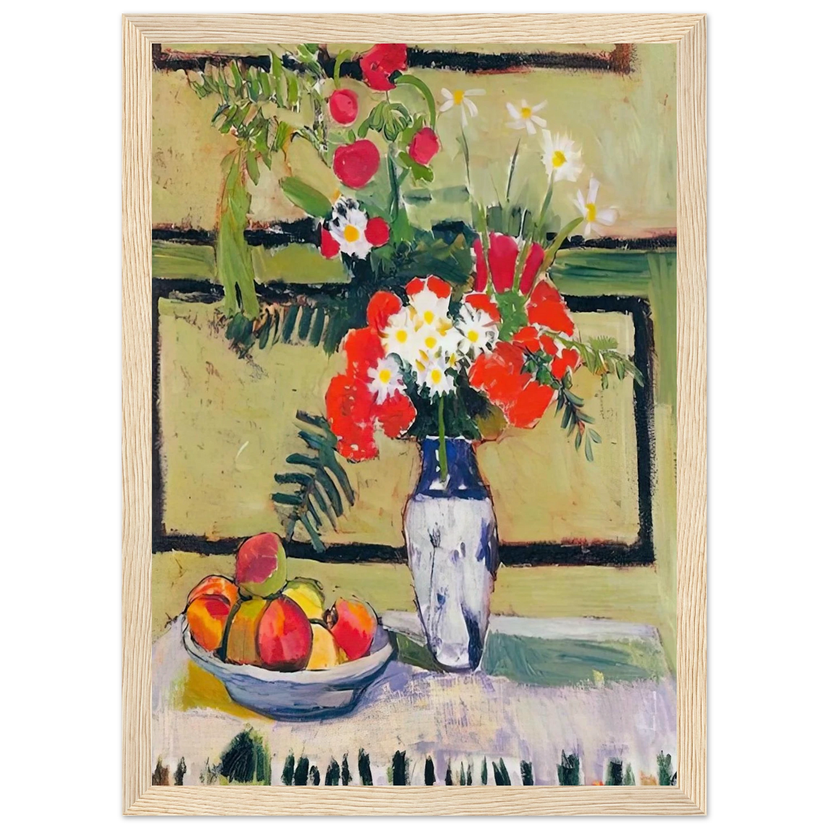 FLOWERS AND FRUIT 1909 Framed Poster | Henri Matisse Framed Prints Wall Art | Henri Matisse Print