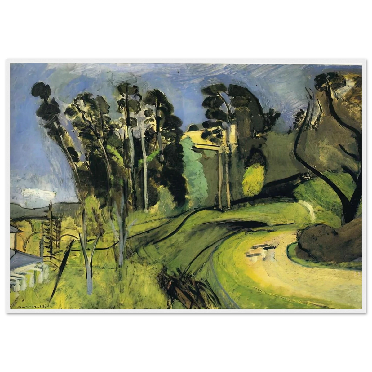 MONTALBAN LANDSCAPE 1918 Framed Poster | Henri Matisse Framed Prints Wall Art | Henri Matisse Print