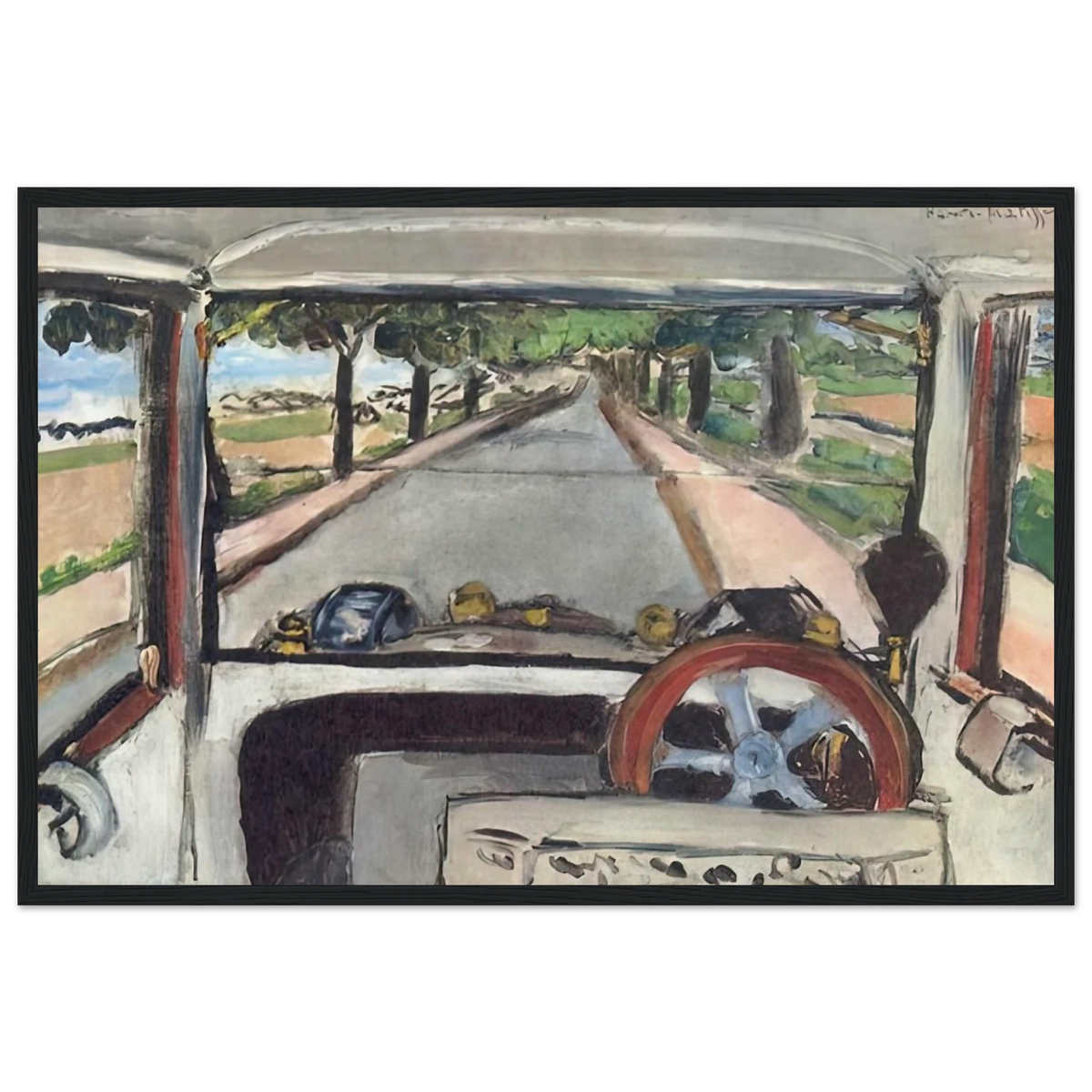 THE WINDSHIELD 1917 0 Framed Poster | Henri Matisse Framed Prints Wall Art | Henri Matisse Print