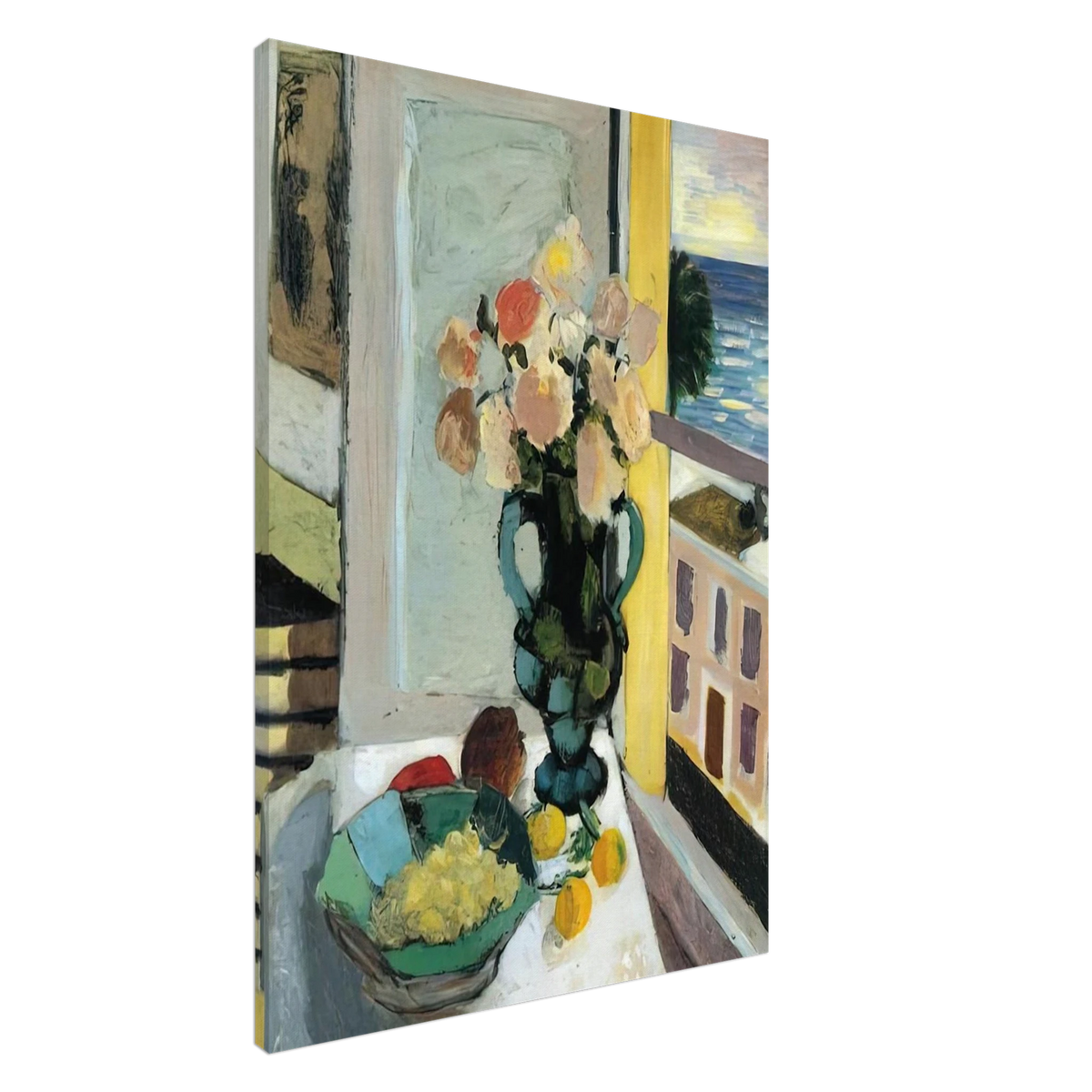 FLOWERS IN FRONT OF A WINDOW 1922 Canvas | Henri Matisse Canvas | Henri Matisse Print