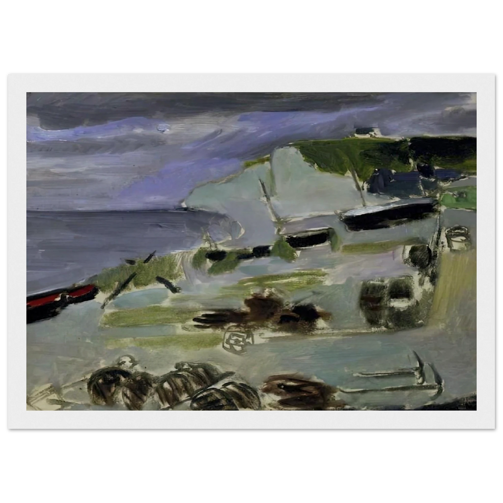BOATS ON THE BEACH ETRETAT 1920 Framed Poster | Henri Matisse Framed Prints Wall Art | Henri Matisse Print