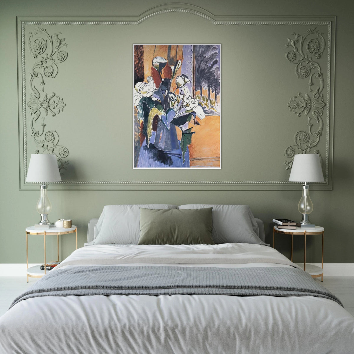 FLOWERS ON THE WINDOWSILL 1913 Framed Poster | Henri Matisse Framed Prints Wall Art | Henri Matisse Print