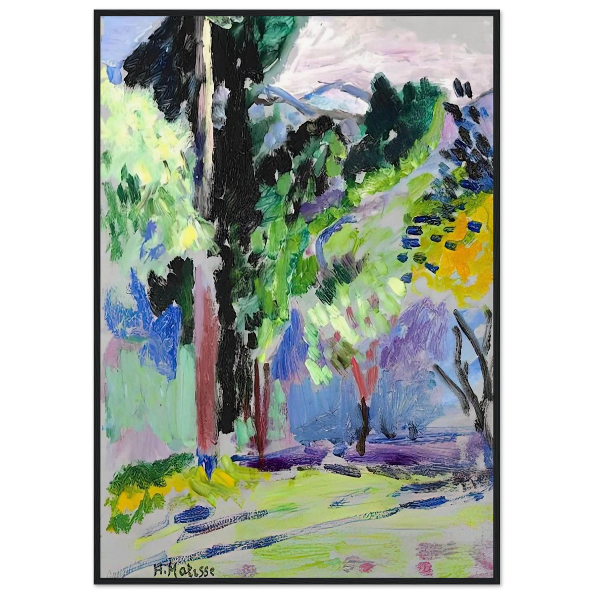 PAYSAGE A COLLIOURE 1905 Framed Poster | Henri Matisse Framed Prints Wall Art | Henri Matisse Print