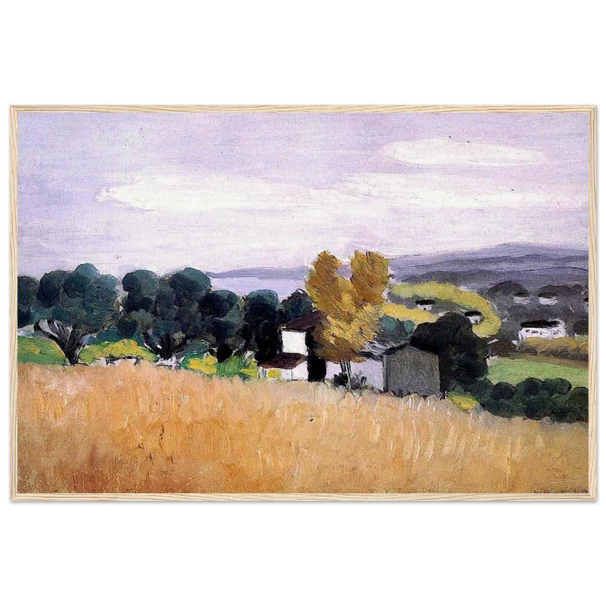 AUTUMN IN CAGNES 1918 Framed Poster | Henri Matisse Framed Prints Wall Art | Henri Matisse Print