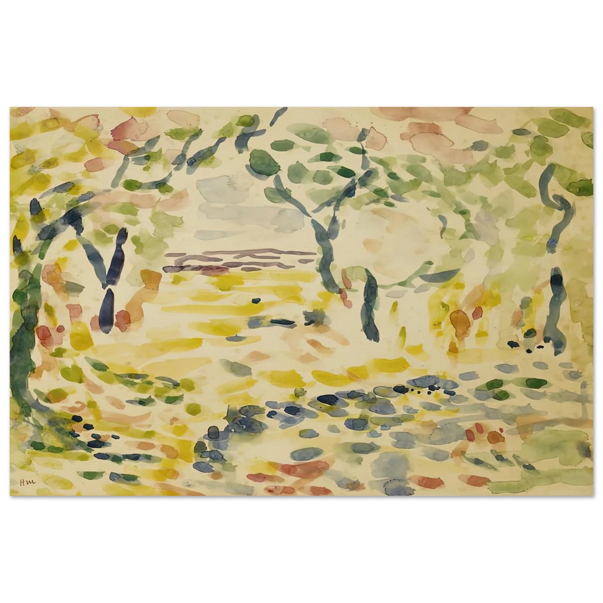 ETUDE POUR LE BONHEUR DE VIVRE 1905 Poster | Henri Matisse Poster | Henri Matisse Print