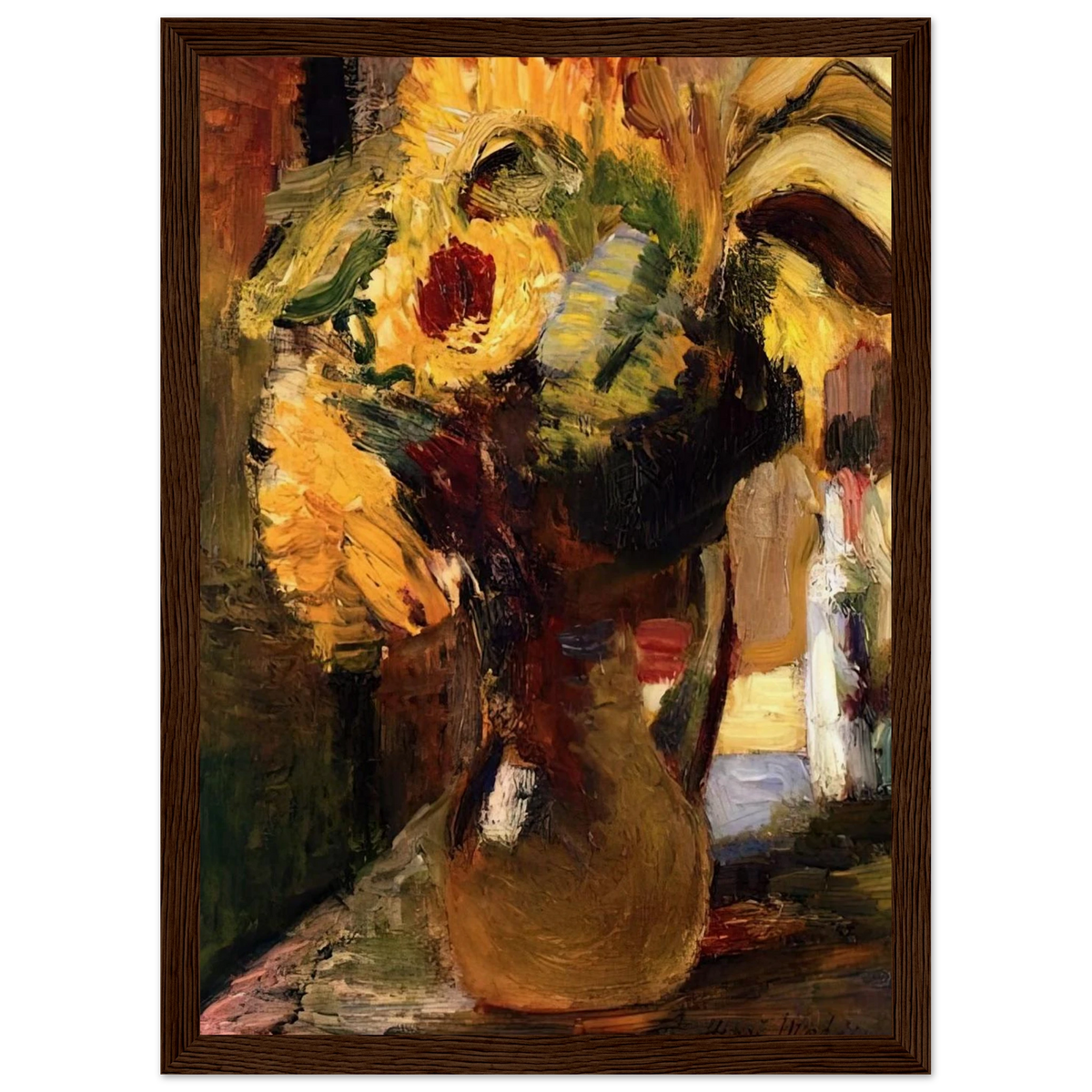 BOUQUET OF SUNFLOWERS 1897 Framed Poster | Henri Matisse Framed Prints Wall Art | Henri Matisse Print