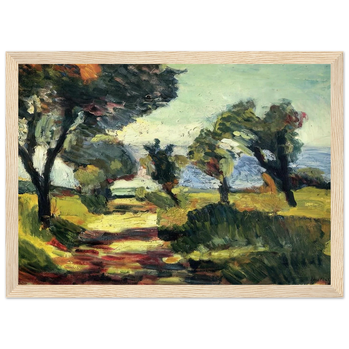OLIVE TREES 1898 Framed Poster | Henri Matisse Framed Prints Wall Art | Henri Matisse Print