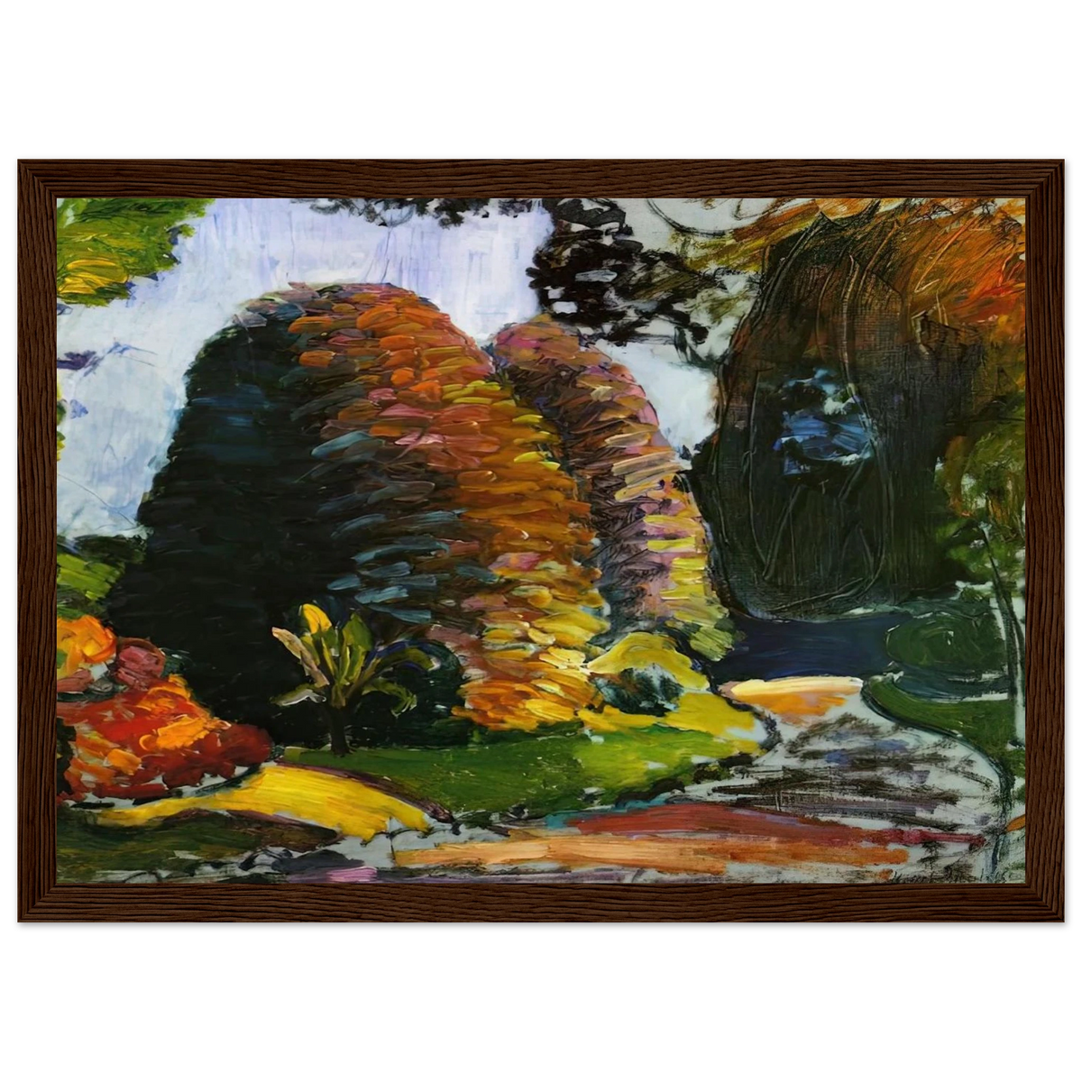 LUXEMBOURG GARDENS 1903 Framed Poster | Henri Matisse Framed Prints Wall Art | Henri Matisse Print