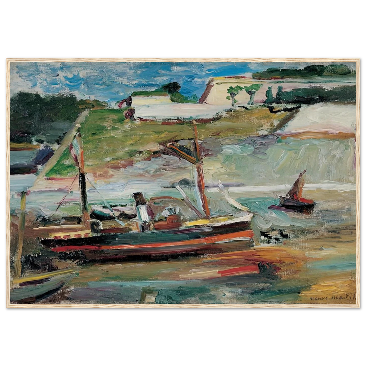 BELLE ILE LE PORT DE PALAIS 1896 Framed Poster | Henri Matisse Framed Prints Wall Art | Henri Matisse Print