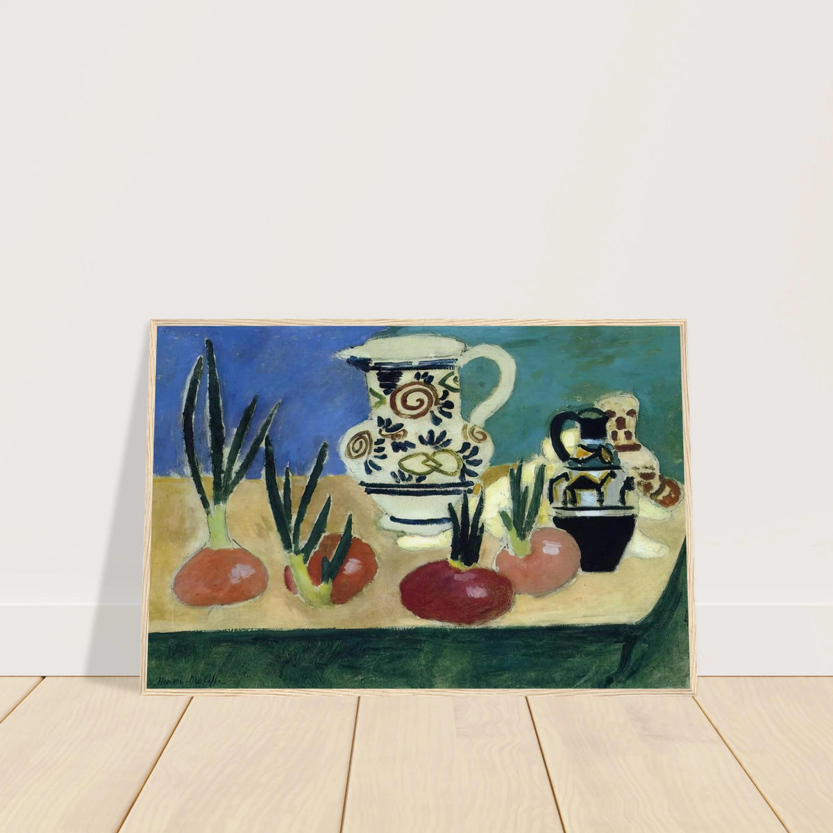 THE RED ONIONS 1906 Framed Poster | Henri Matisse Framed Prints Wall Art | Henri Matisse Print