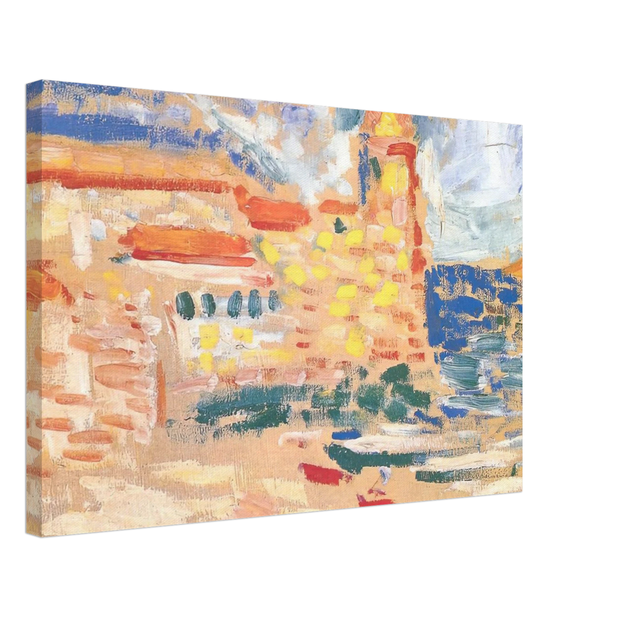 VIEW OF COLLIOURE WITH CHURCH 1905 Canvas | Henri Matisse Canvas | Henri Matisse Print