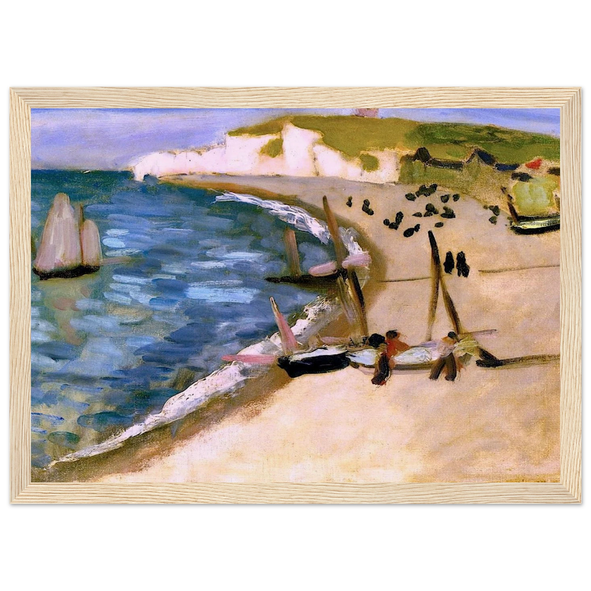 AHT AMONT CLIFFS AT ETRETAT 1921 Framed Poster | Henri Matisse Framed Prints Wall Art | Henri Matisse Print