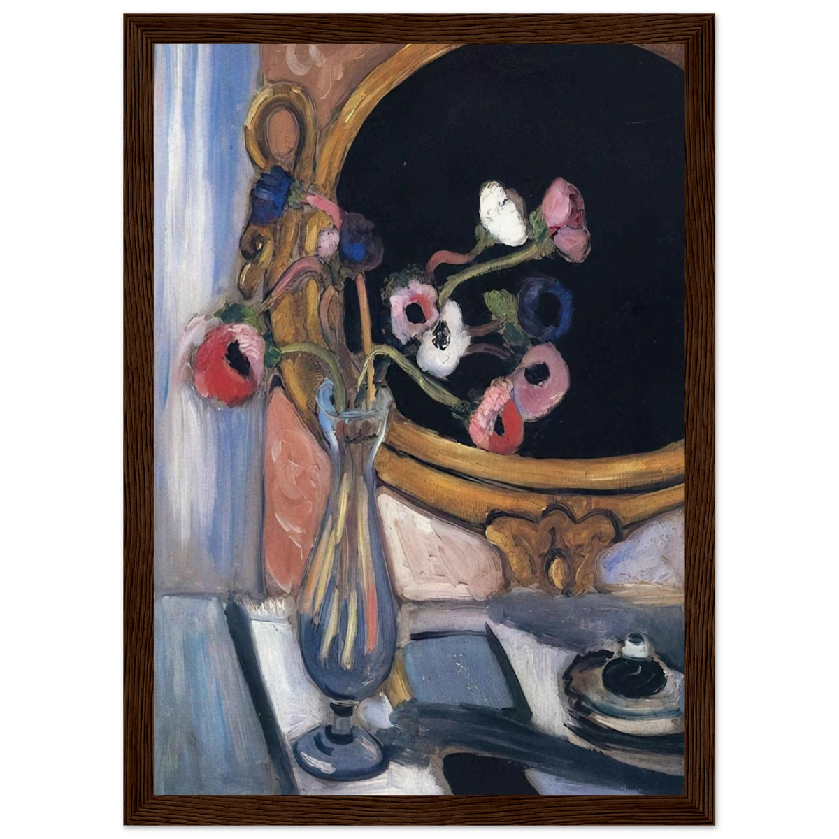 ANEMONE AND MIRROR 1920 Framed Poster | Henri Matisse Framed Prints Wall Art | Henri Matisse Print
