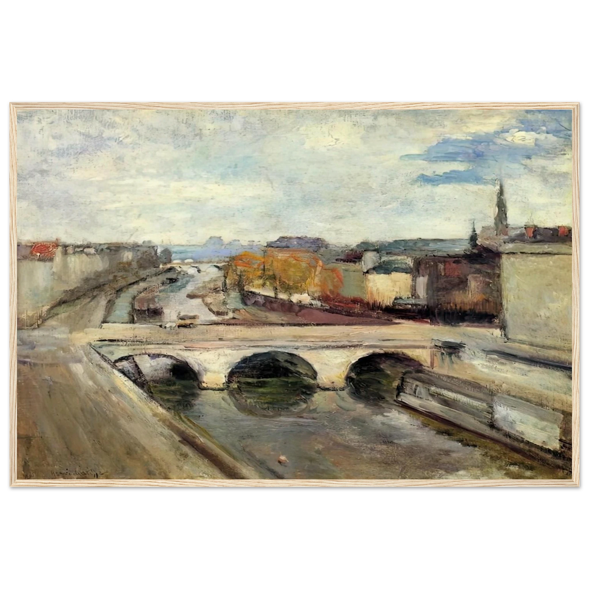 THE POT SAINT MICHEL IN PARIS 1900 Framed Poster | Henri Matisse Framed Prints Wall Art | Henri Matisse Print