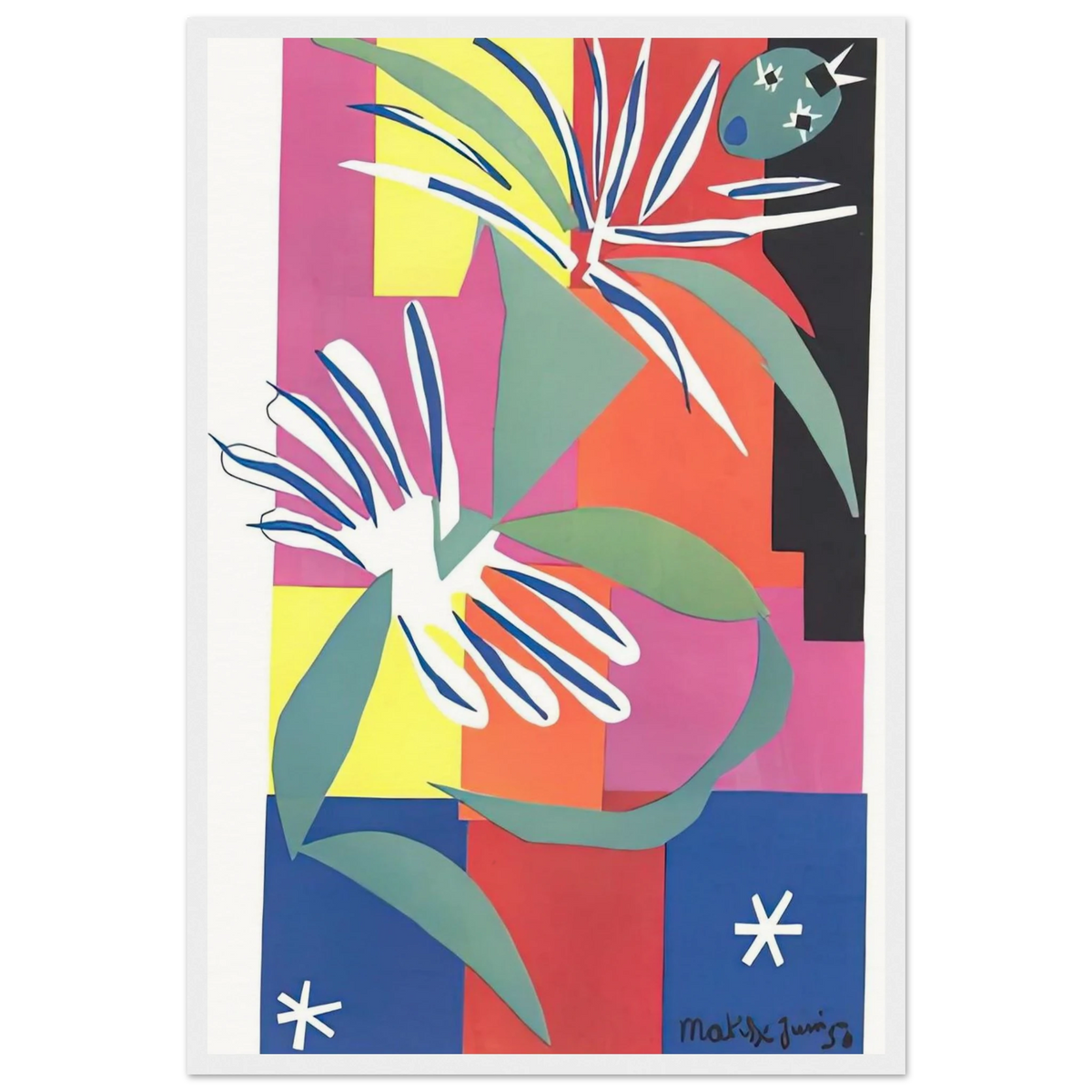 CREOLE DANCER Framed Poster | Henri Matisse Framed Prints Wall Art | Henri Matisse Print