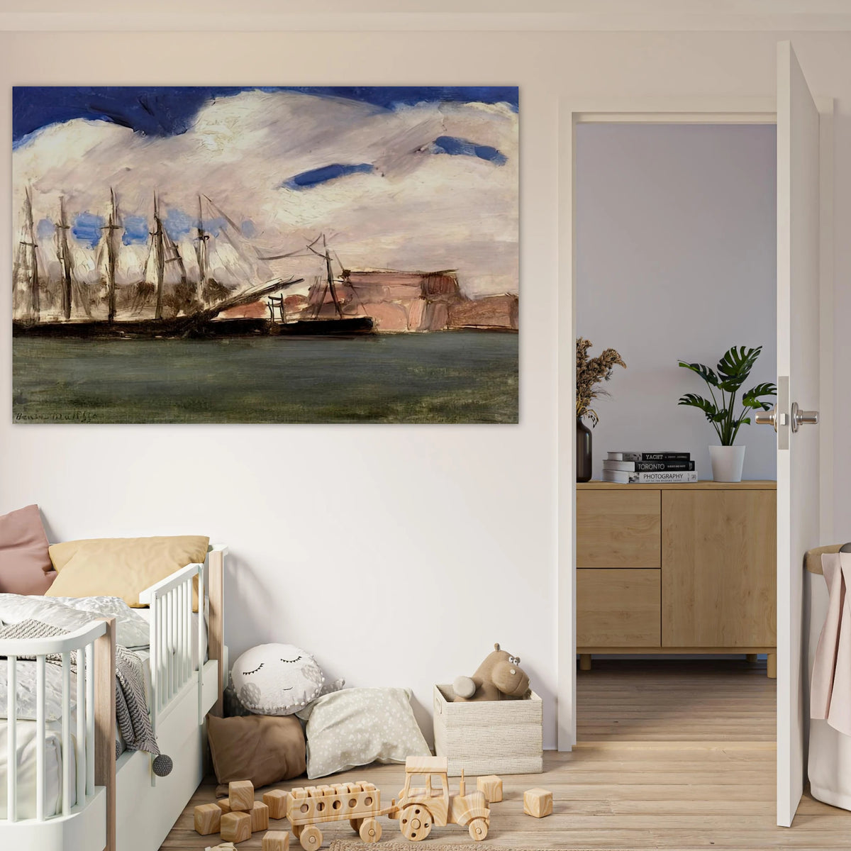 WHITE CLOUDS THE OLD PORT OF MARSEILLE 1918 Poster | Henri Matisse Poster | Henri Matisse Print