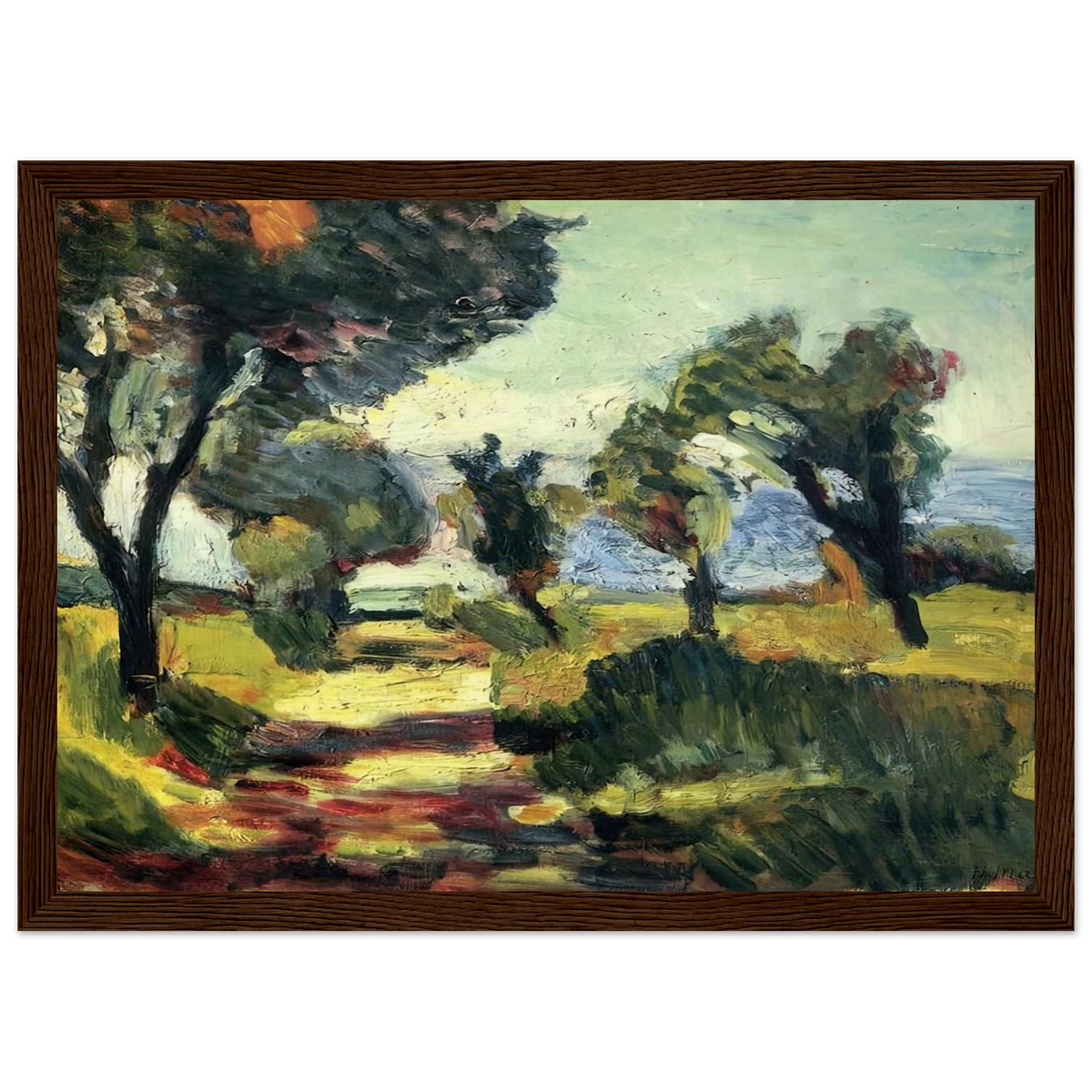 OLIVE TREES 1898 Framed Poster | Henri Matisse Framed Prints Wall Art | Henri Matisse Print