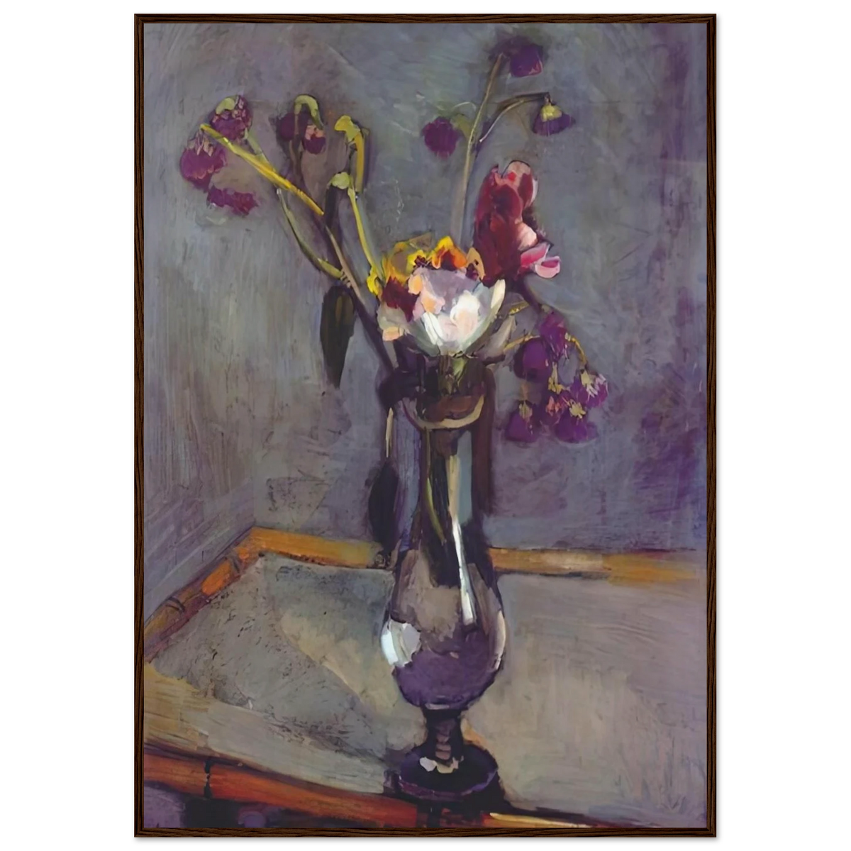 BOUQUET ON A BAMBOO TABLE 1903 Framed Poster | Henri Matisse Framed Prints Wall Art | Henri Matisse Print