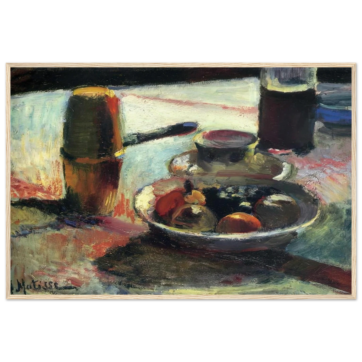FRUIT AND COFFEE POT Framed Poster | Henri Matisse Framed Prints Wall Art | Henri Matisse Print