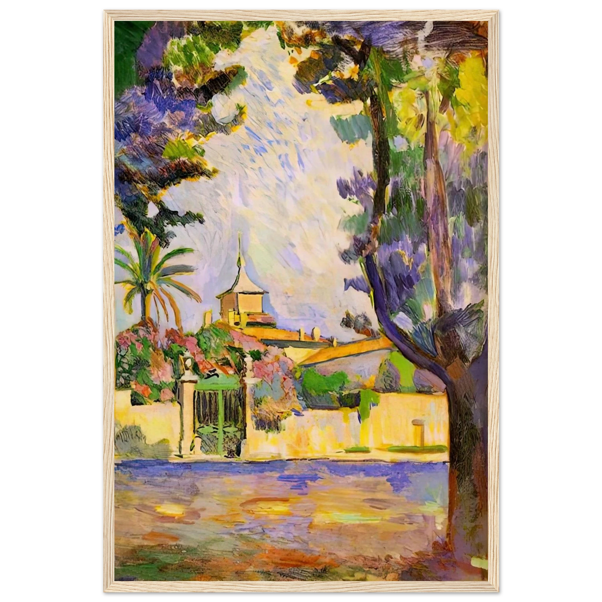 PLACE DES LICES ST TROPEZ 1904 Framed Poster | Henri Matisse Framed Prints Wall Art | Henri Matisse Print