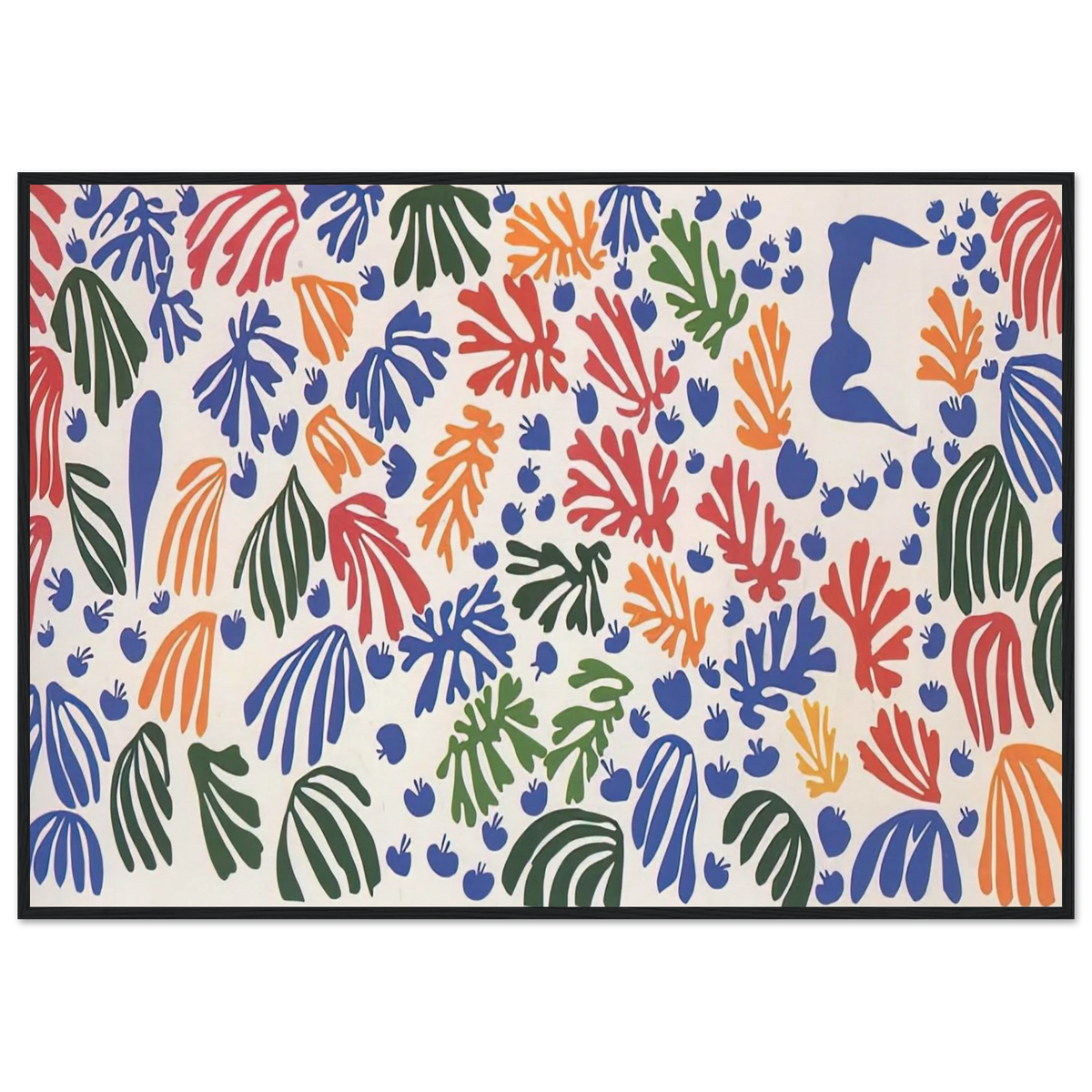 LA PERRUCHE ET LA SIRENE 1952 Framed Poster | Henri Matisse Framed Prints Wall Art | Henri Matisse Print