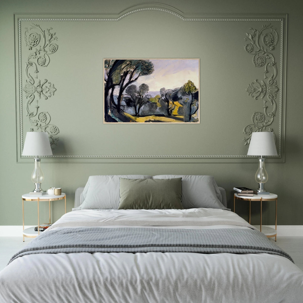 LANDSCAPE WITH OLIVE TREES 1918 Framed Poster | Henri Matisse Framed Prints Wall Art | Henri Matisse Print