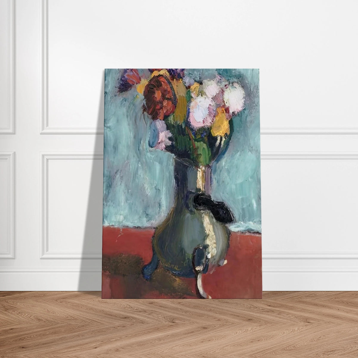 BOUQUET OF FLOWERS IN CHOCOLATE 1902 Canvas | Henri Matisse Canvas | Henri Matisse Print