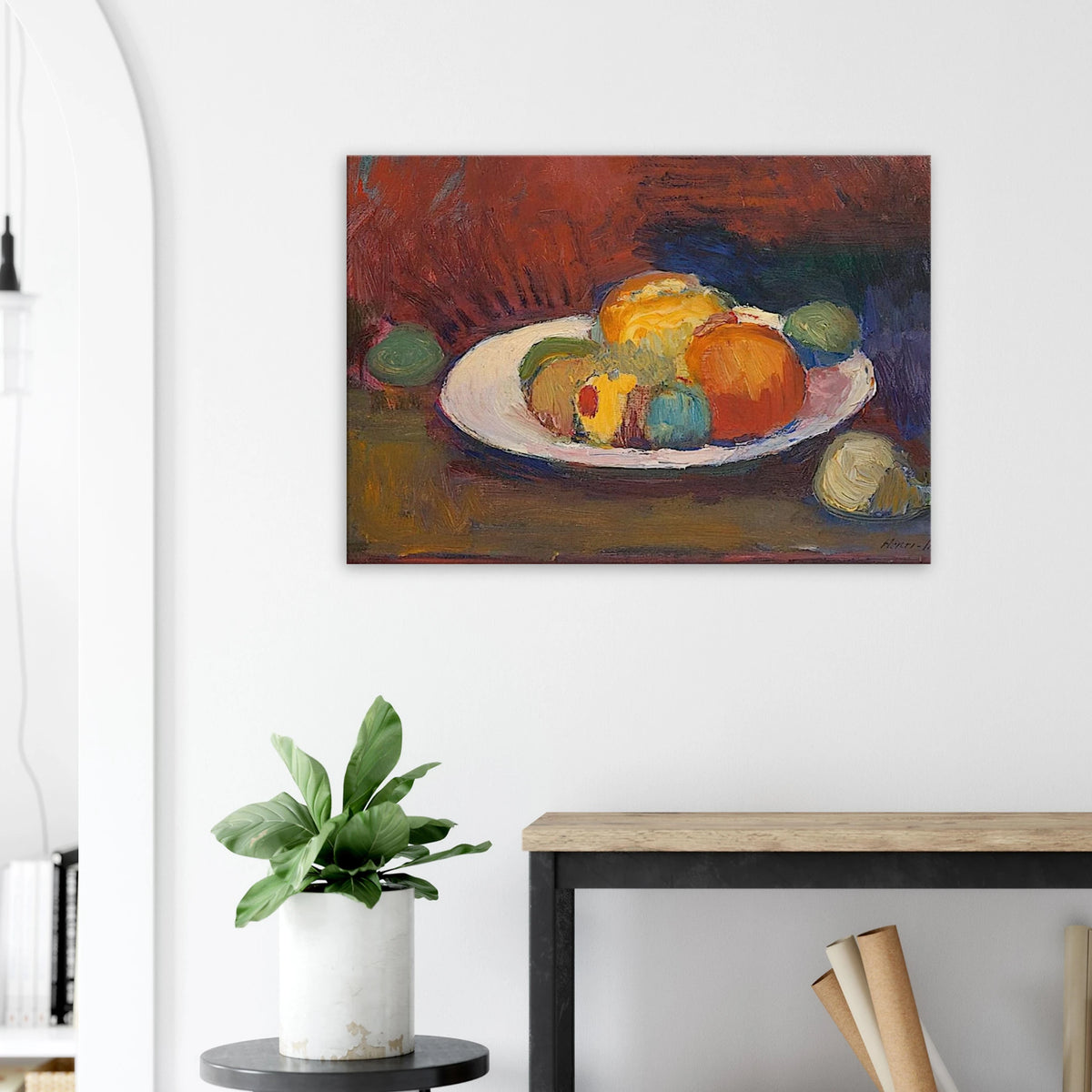 ASSIETTE DE FRUITS FRUIT DISH 1902 Canvas | Henri Matisse Canvas | Henri Matisse Print