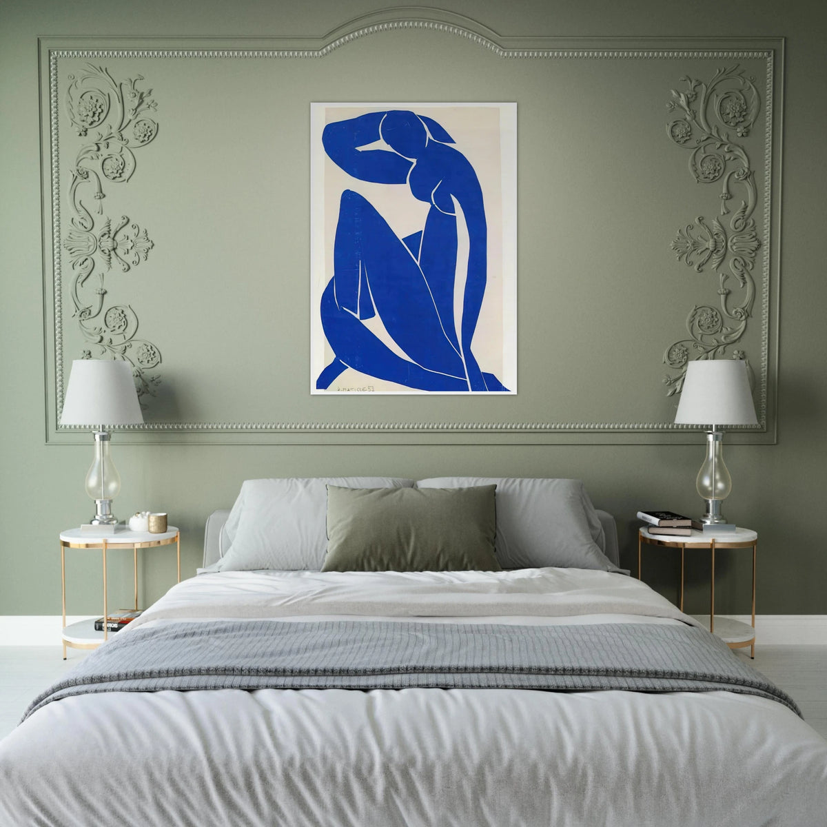 BLUE NUDE 1952 Framed Poster | Henri Matisse Framed Prints Wall Art | Henri Matisse Print