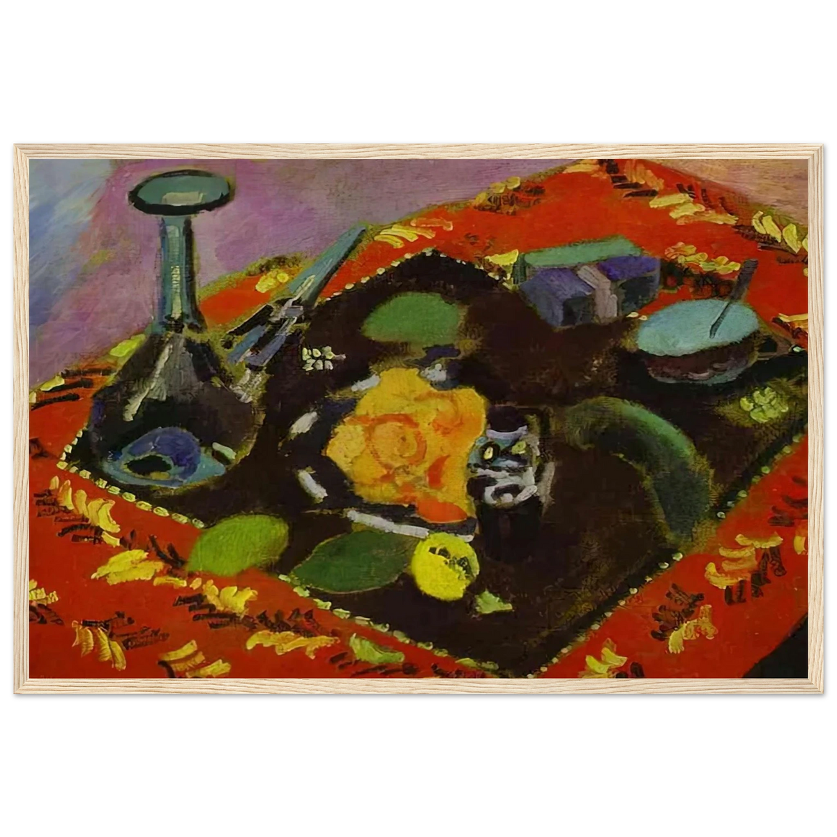 DISHES AND FRUIT 1906 Framed Poster | Henri Matisse Framed Prints Wall Art | Henri Matisse Print