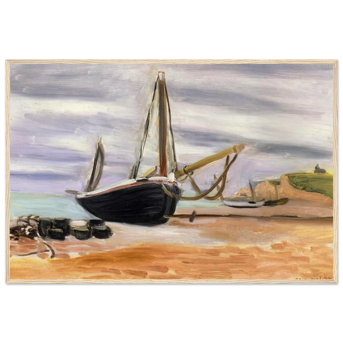 BOATS AT ETRETAT 1920 Framed Poster | Henri Matisse Framed Prints Wall Art | Henri Matisse Print