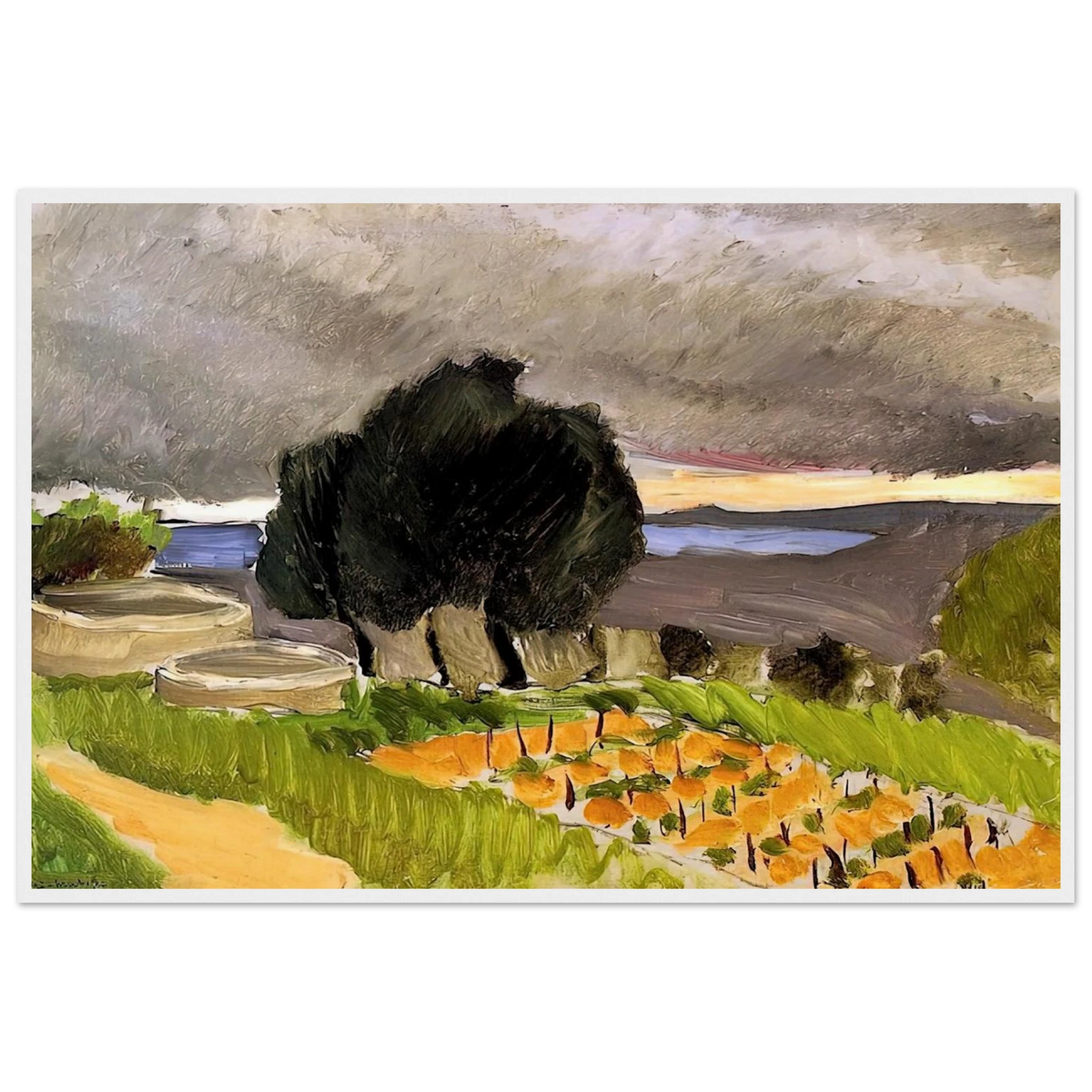 LANDSCAPE OF THE MIDI BEFORE THE STORM 1921 Framed Poster | Henri Matisse Framed Prints Wall Art | Henri Matisse Print
