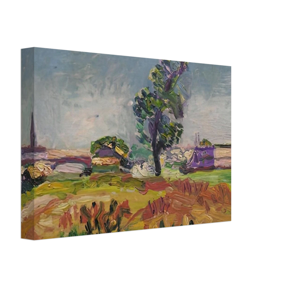 PAYSAGE DES ENVIRONS DE TOULOUSE LE PONT DES DEMOISELLES 1898 Canvas | Henri Matisse Canvas | Henri Matisse Print