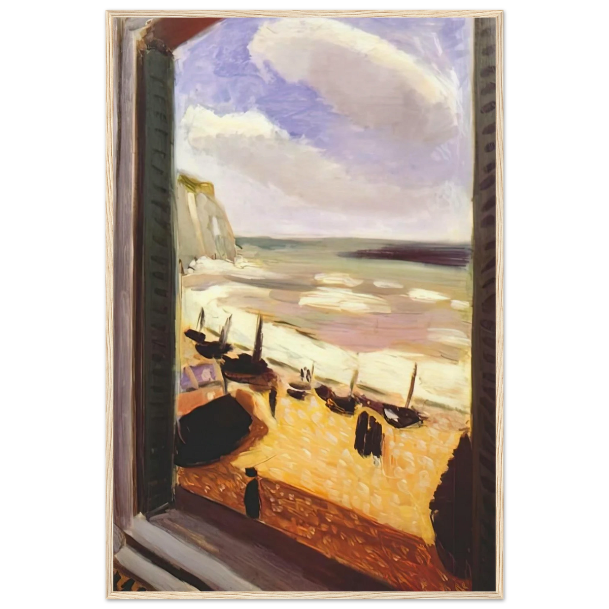 OPEN WINDOW AT ETRETAT 1921 Framed Poster | Henri Matisse Framed Prints Wall Art | Henri Matisse Print