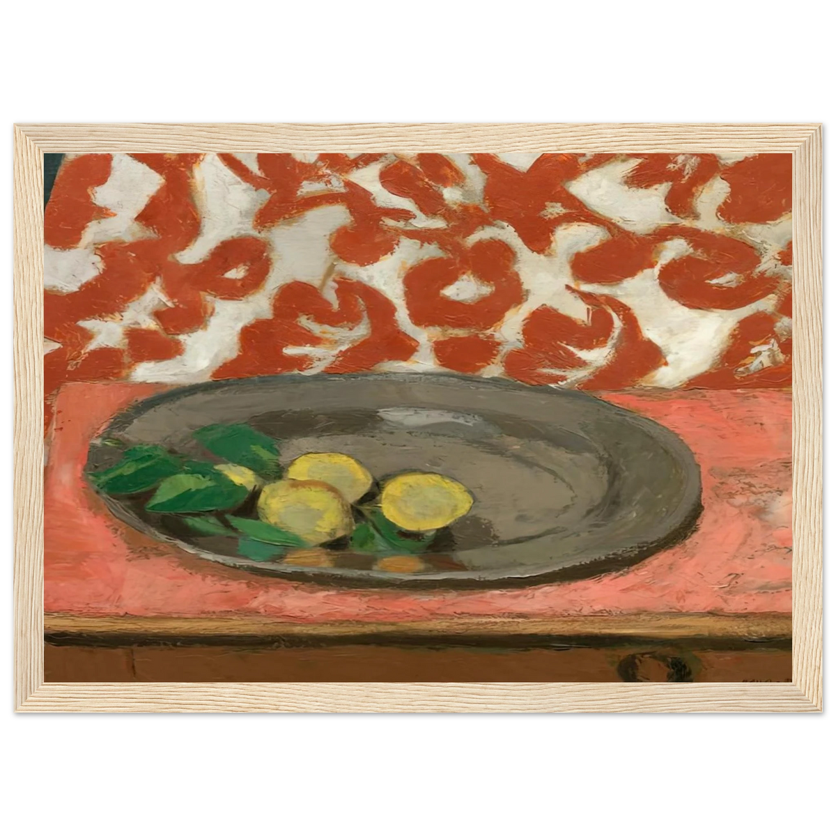 LEMONS ON A PEWTER PLATE 1929 Framed Poster | Henri Matisse Framed Prints Wall Art | Henri Matisse Print