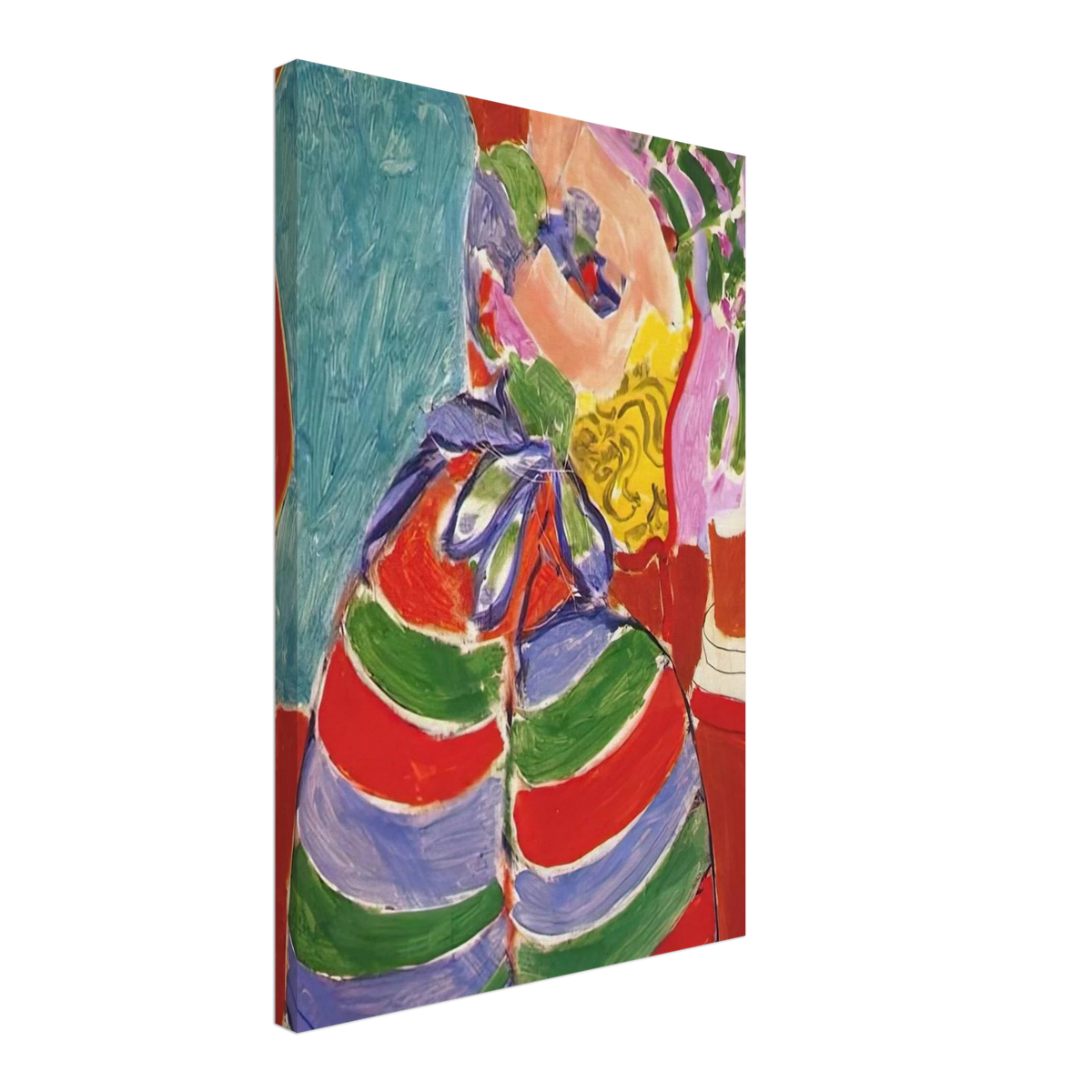 THE STRIPED DRESS 1938 Canvas | Henri Matisse Canvas | Henri Matisse Print