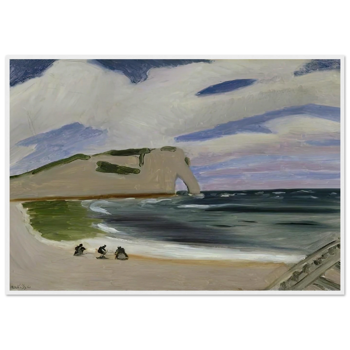 WOMEN ON THE BEACH ETRETAT 1920 Framed Poster | Henri Matisse Framed Prints Wall Art | Henri Matisse Print