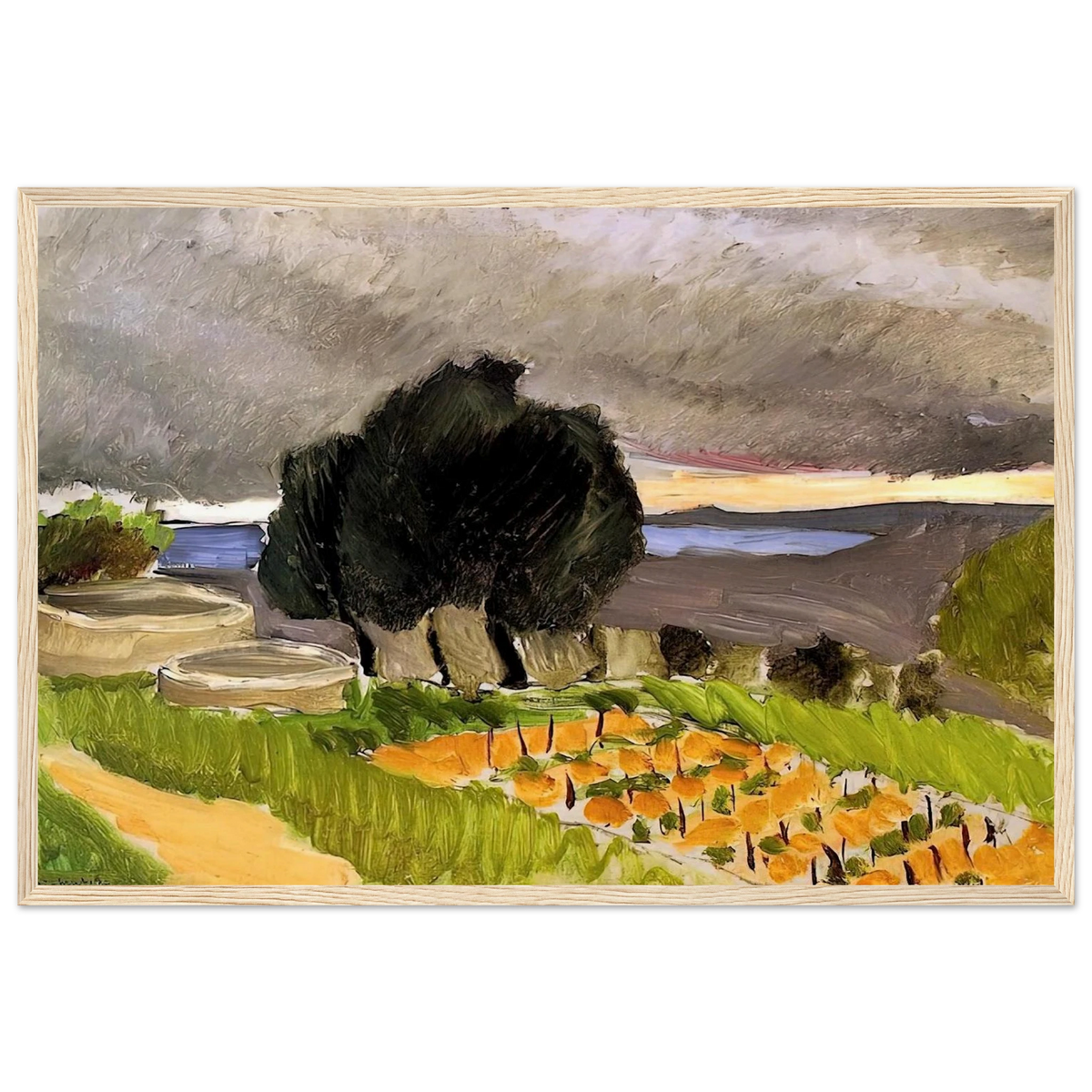 LANDSCAPE OF THE MIDI BEFORE THE STORM 1921 Framed Poster | Henri Matisse Framed Prints Wall Art | Henri Matisse Print