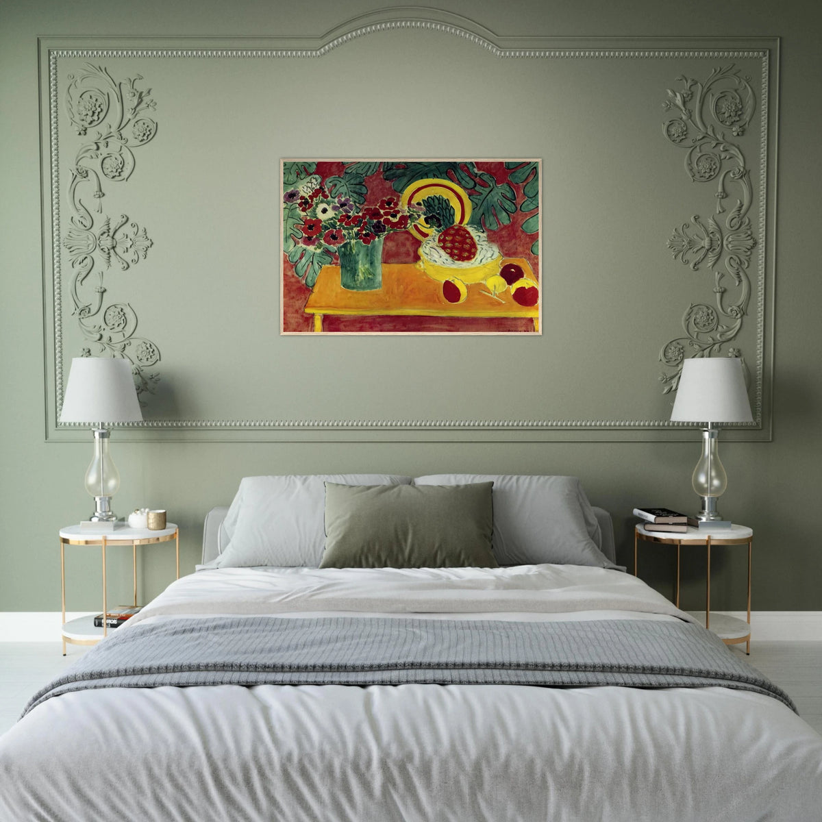 PINEAPPLE AND ANEMONES 1940 Framed Poster | Henri Matisse Framed Prints Wall Art | Henri Matisse Print