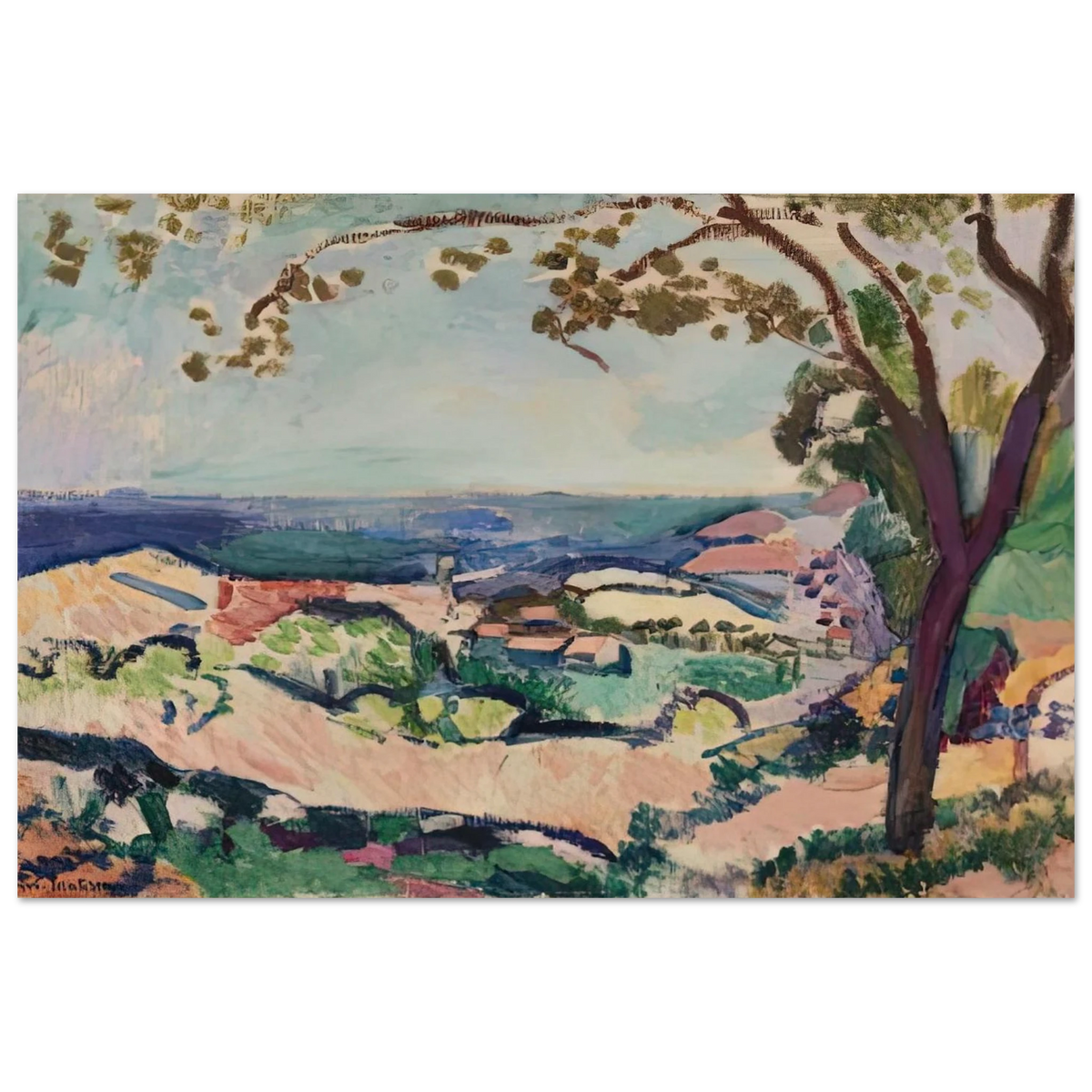 COLLIOURE LANDSCAPE 1906 Poster | Henri Matisse Poster | Henri Matisse Print