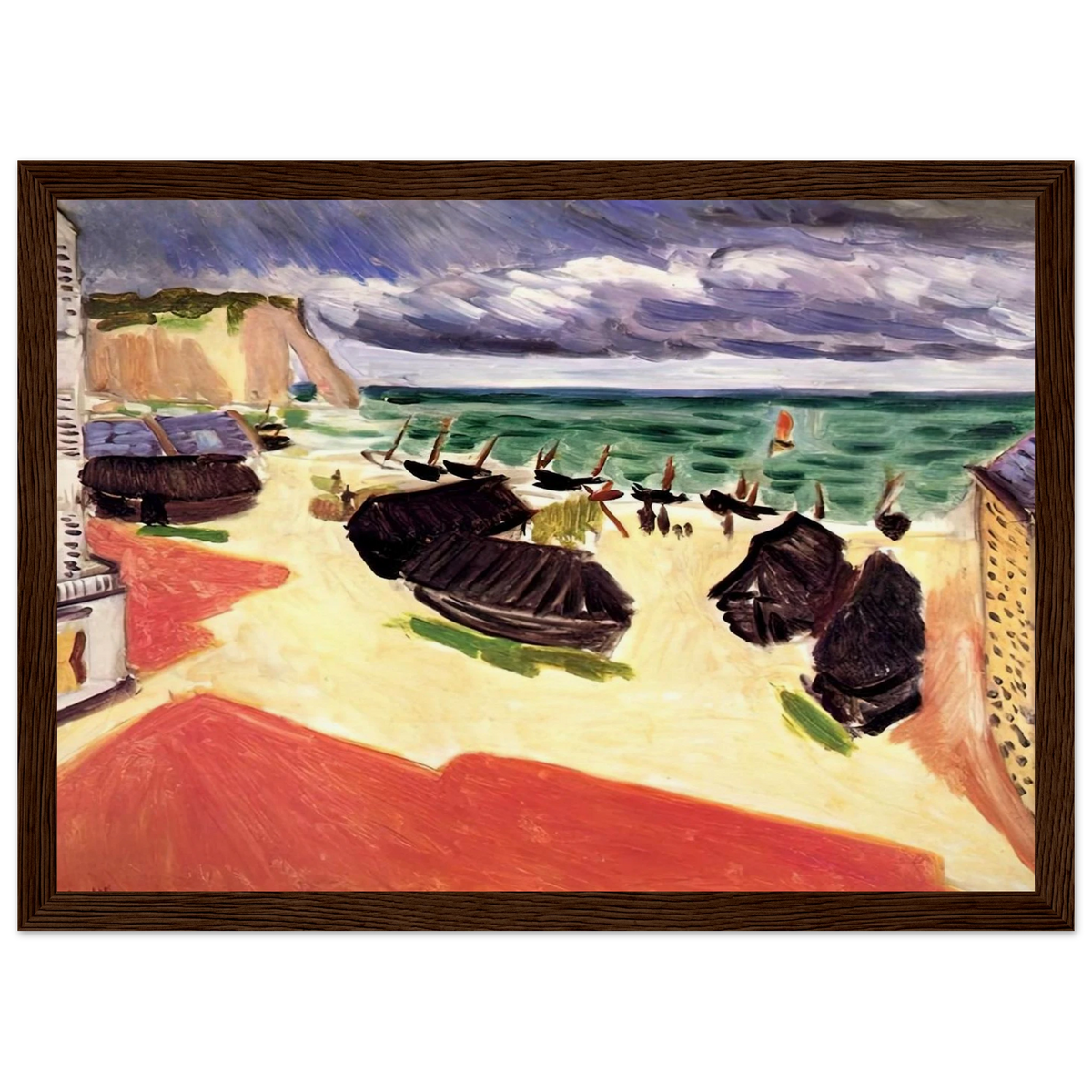 FISHING BOATS IN WINTER ETRETAT 1921 Framed Poster | Henri Matisse Framed Prints Wall Art | Henri Matisse Print