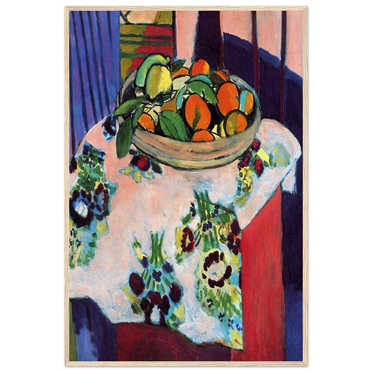 BASKET WITH ORANGES 1913 Framed Poster | Henri Matisse Framed Prints Wall Art | Henri Matisse Print