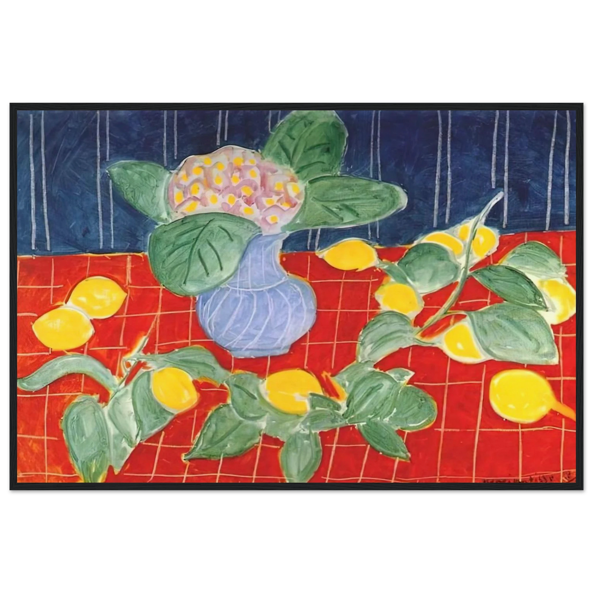 LEMONS AND SAXIFRAGES 1943 Framed Poster | Henri Matisse Framed Prints Wall Art | Henri Matisse Print
