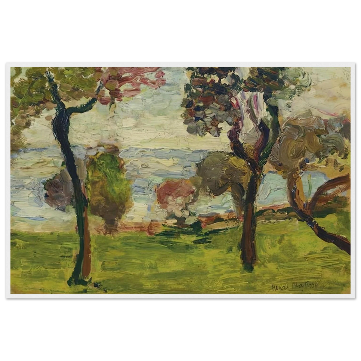 PAYSAGE 1898 Framed Poster | Henri Matisse Framed Prints Wall Art | Henri Matisse Print