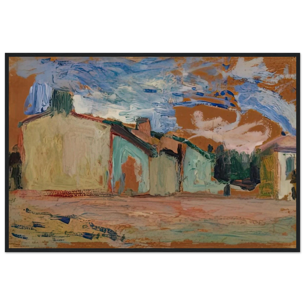 HOUSES FENOUILLET 1898 Framed Poster | Henri Matisse Framed Prints Wall Art | Henri Matisse Print