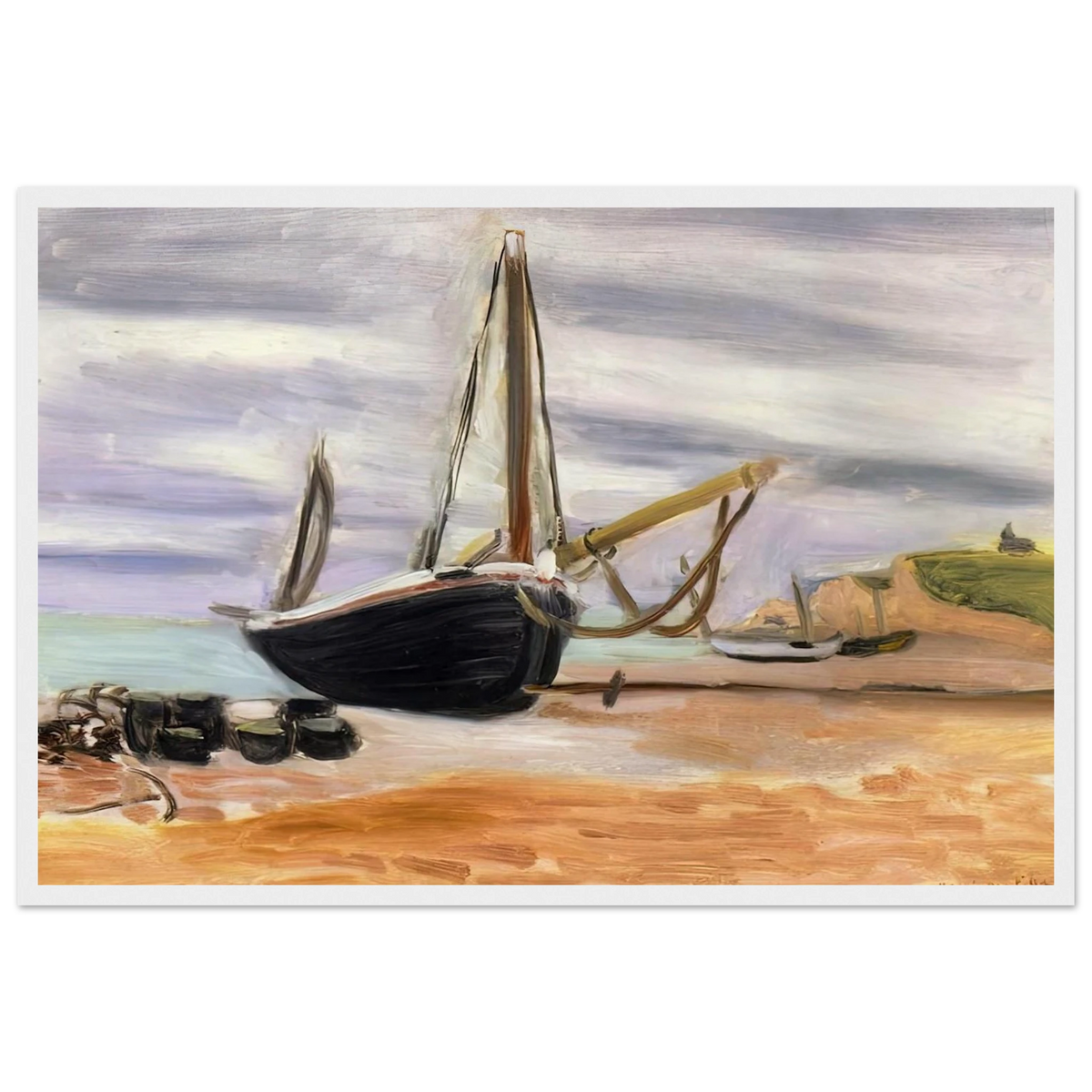 BOATS AT ETRETAT 1920 Framed Poster | Henri Matisse Framed Prints Wall Art | Henri Matisse Print